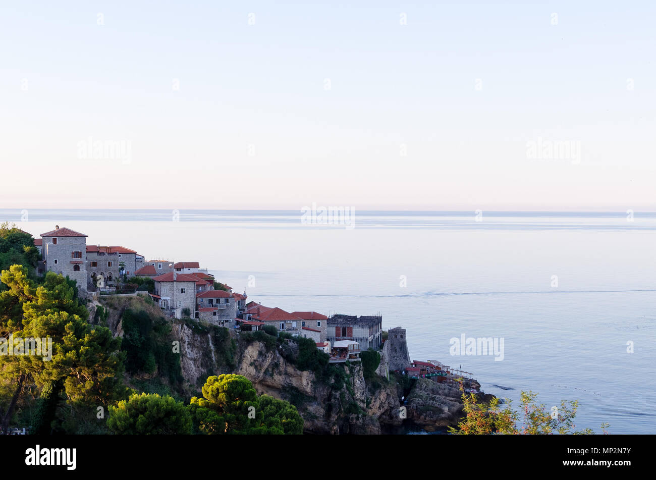 Stari Grad - old town of Ulcinj, Montenegro. Stock Photo