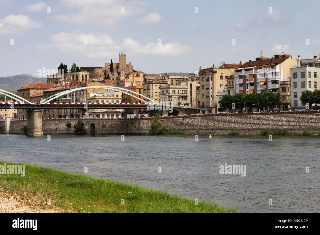 Tortosa, Ebro river, Pont (Bridge) de l'Estat Stock Photo - Alamy