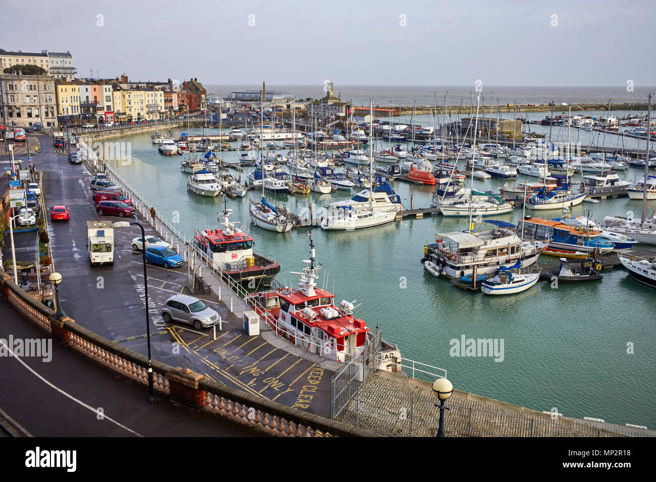 Ramsgate harbour viewed from above Stock Photo Alamy