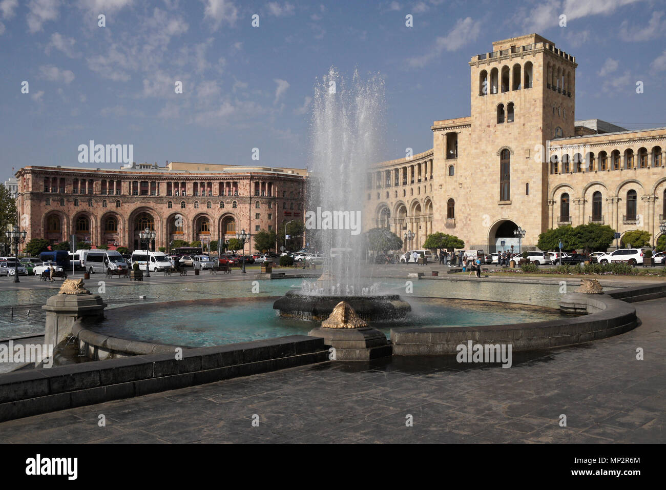 Republic Square (Hanrapetutyan Hraparak, formerly Lenin Square), Yerevan, Armenia Stock Photo