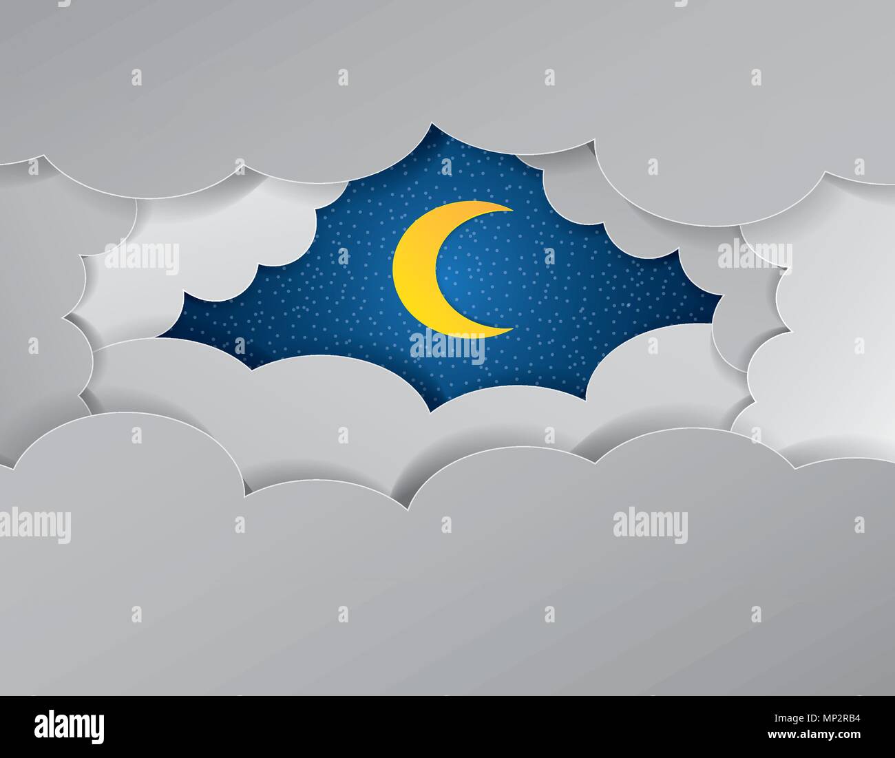 Vector night sky background stars and moon Stock Vector Image & Art - Alamy