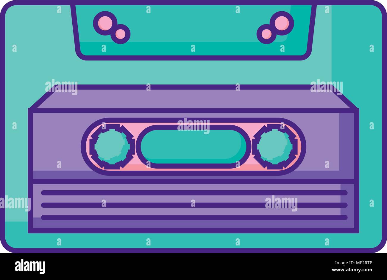 Cassette icon over white background, vector illustration Stock Vector ...
