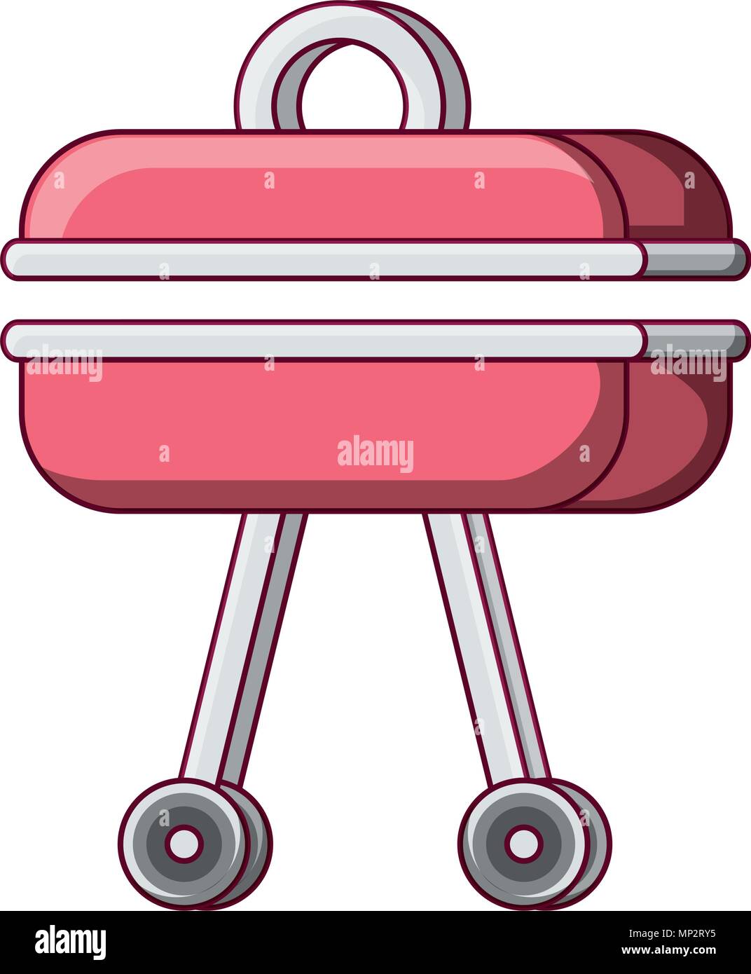 bbq grill icon over white background, vector illustration Stock Vector ...