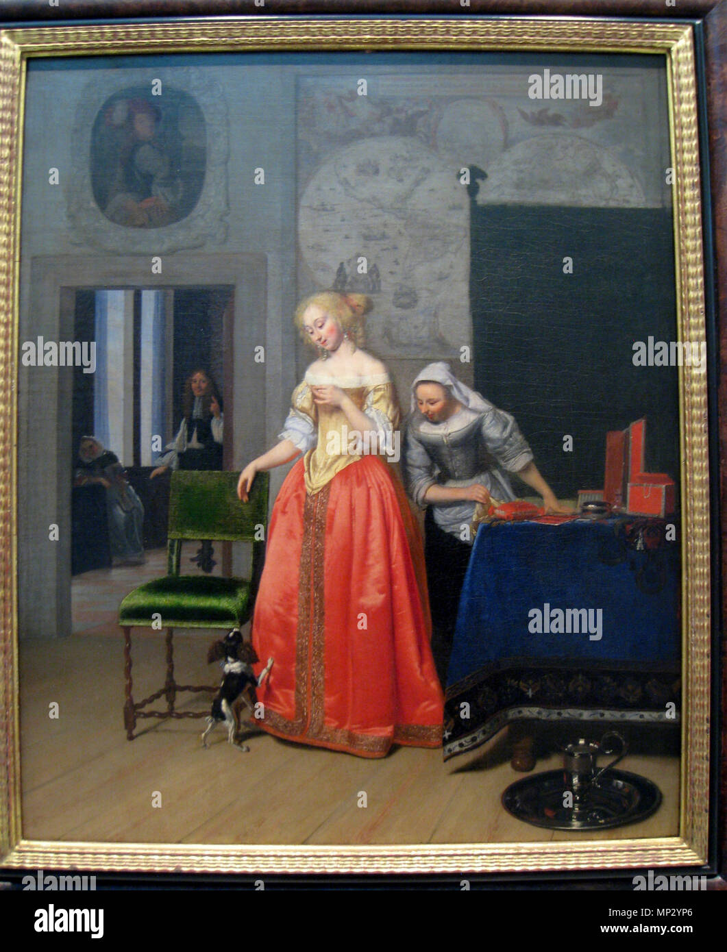 Lady With Servant And Dog Lady With Servant And Dog Circa 1671 1673 lady-with-servant-and-dog-lady-with-servant-and-dog-circa-1671-1673