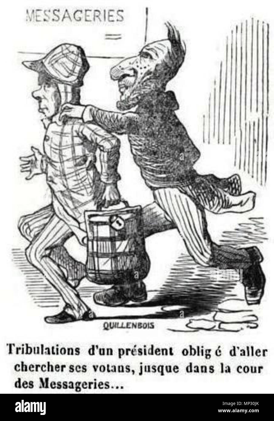 1204 Tribulations d'un président Stock Photo