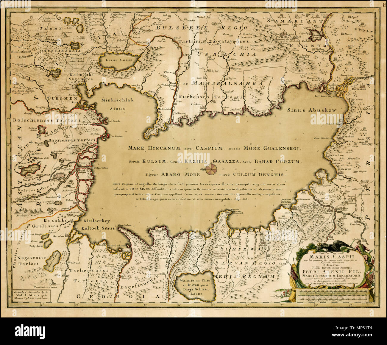Map of the caspian sea hi-res stock photography and images - Alamy