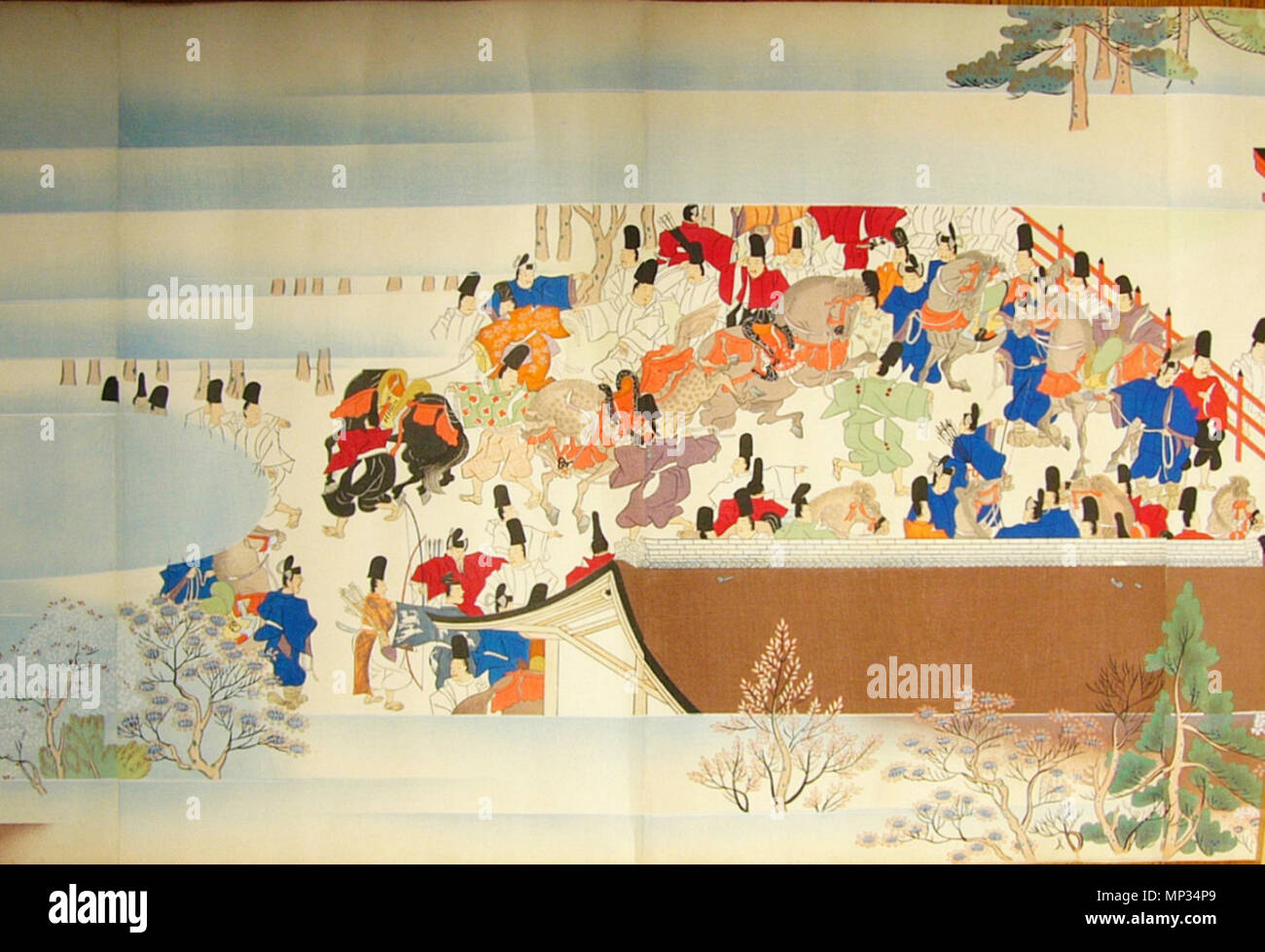 . English Detail of a scene of Illustrated scroll of Kasuga Gongen