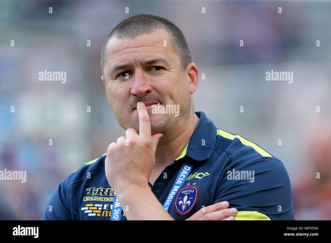 Wakefield Trinity Head coach Chris Chester after the Betfred Super League, Magic Weekend match at St James' Park, Newcastle. Stock Photo