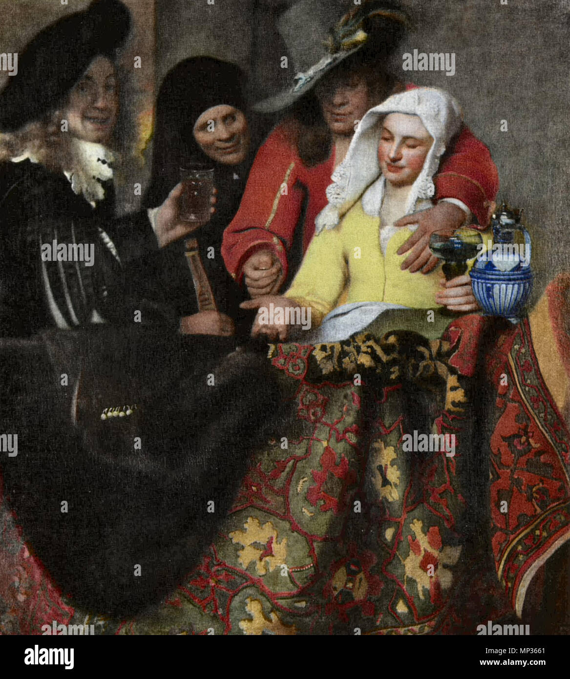 The Procuress.  1656.   705 Jan Vermeer van Delft 002 Stock Photo