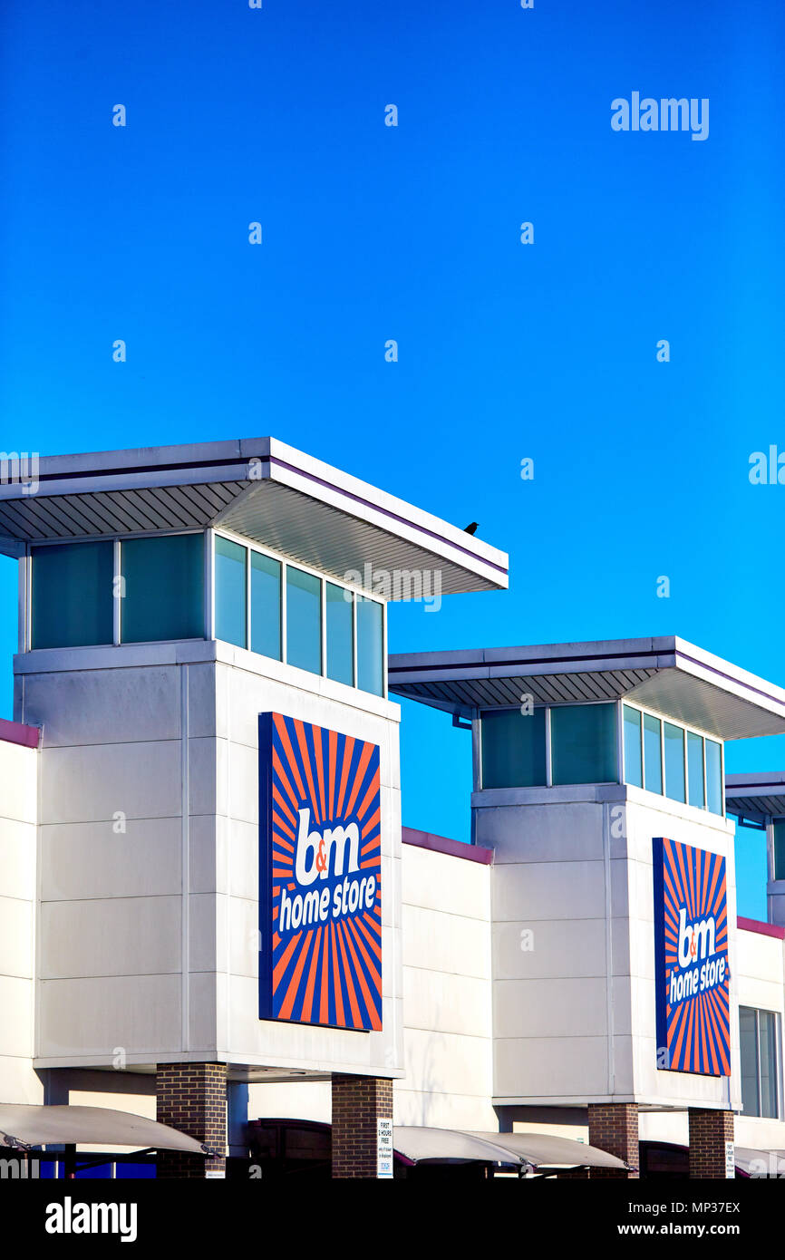 B&M Home Store front in an out of town retail park Stock Photo Alamy