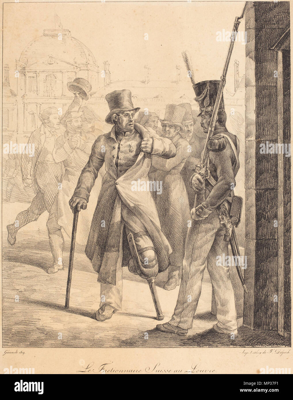 Théodore Gericault (French, 1791 1824 ), The Swiss Sentry at the