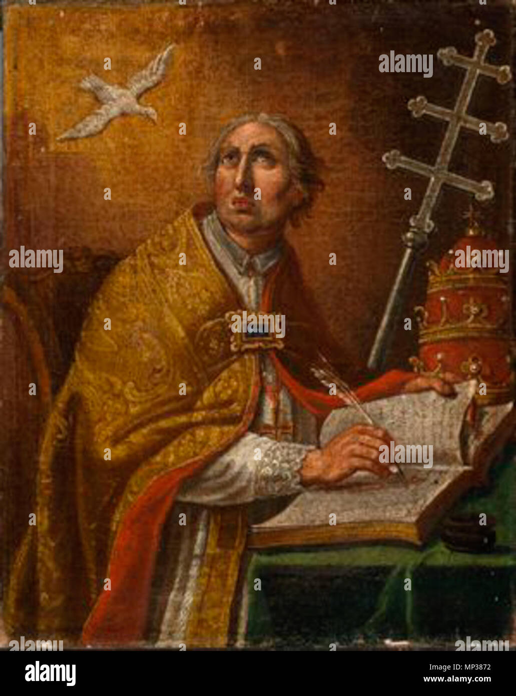 N 16188 0066    Slovenščina: Sv. Gregor   18th century.   1152 Sv. Gregor (18. st.) Stock Photo