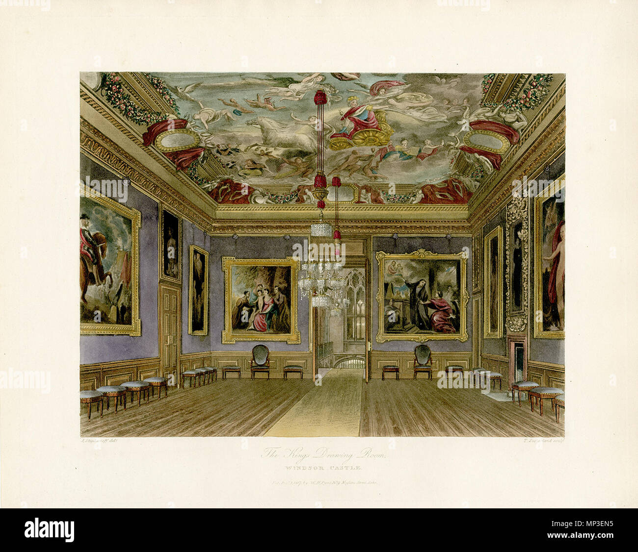 Kings drawing room windsor castle hires stock photography and images