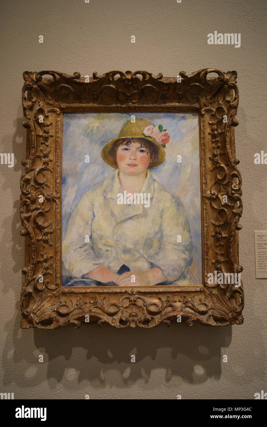 English Portrait of Madame Renoir. . English A portrait of Aline