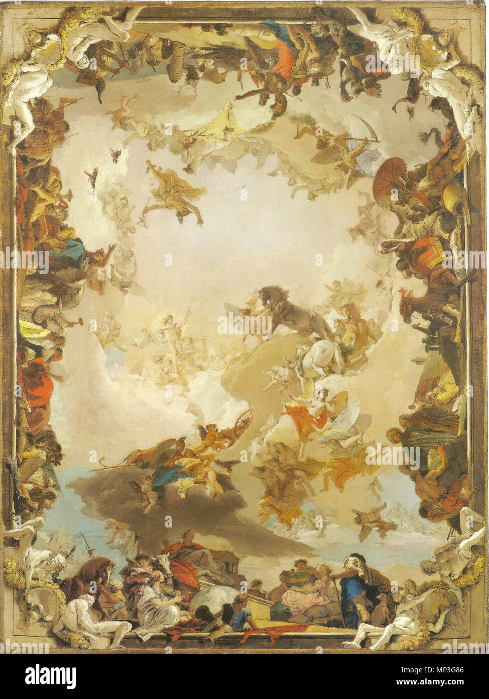 Allegory of the and Continents 1752. 1193 Tiepolo, Giovanni