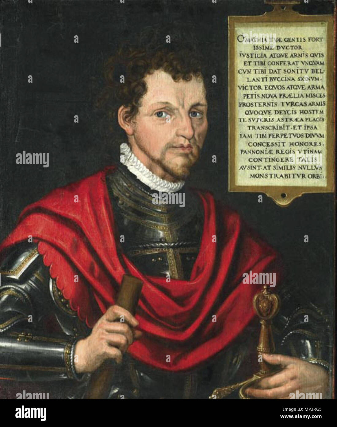 Portrait of Matthias Corvinus   16th century.   1215 Unknown Portrait of Matthias Corvinus 16 c. Stock Photo