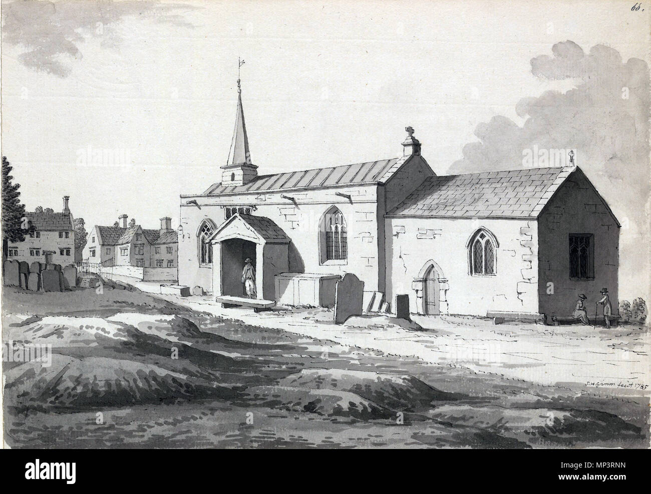 Whittington Church near Chesterfield . English St Bartholomew's parish