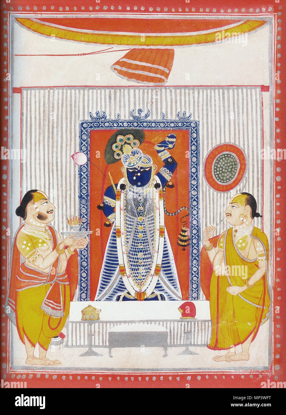 . English: Shri Nathji - Krishna in Deity Form, Nathdvara, Rajasthan ...