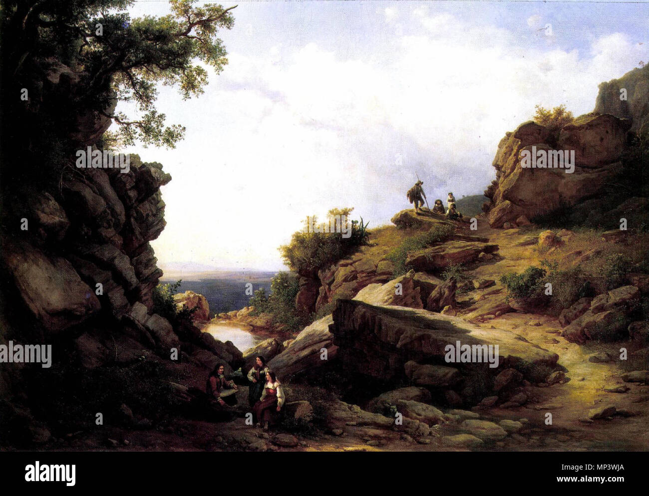 863 Markó Salvator Rosa is working 1858 Stock Photo
