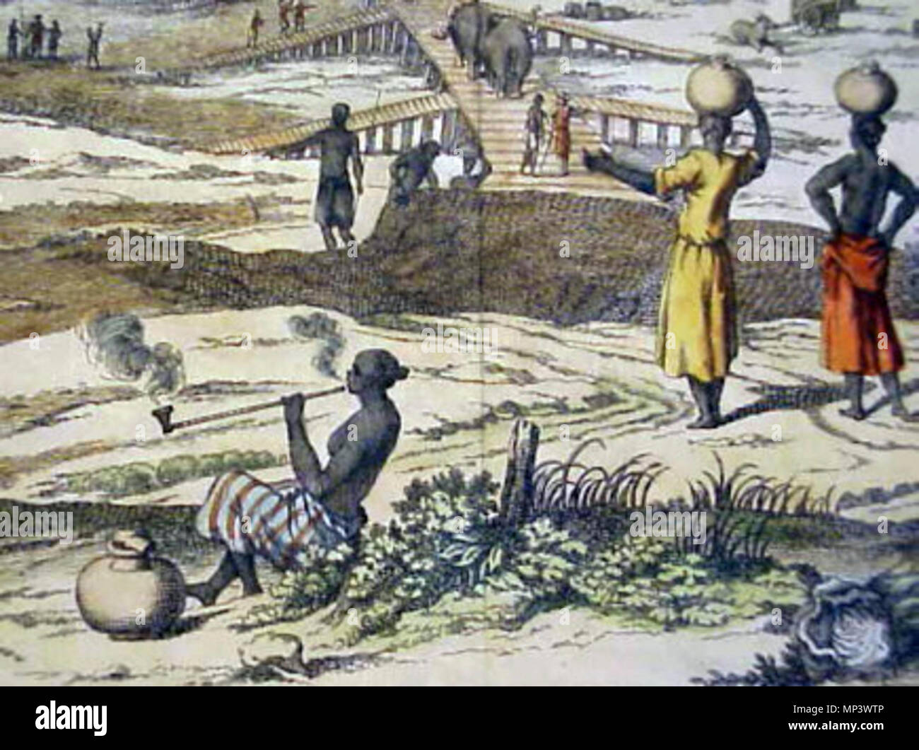 . English: Views of Masulipatam, by Bellin, from Prevost, Histoire generale des Voyages, 1751 Source: ebay, June 2001 . 1751. Bellin 873 Masuli3 Stock Photo