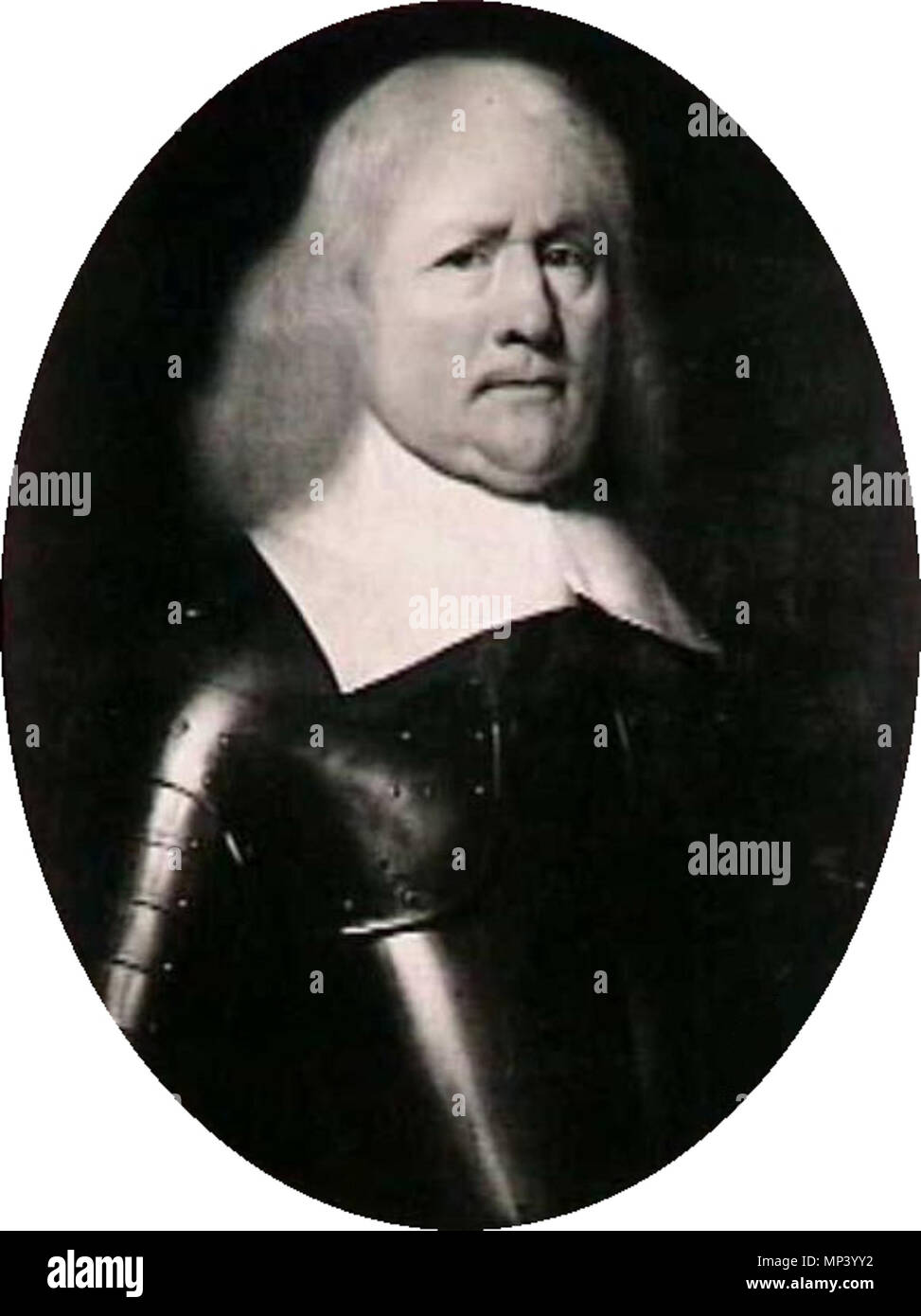 Portrait of Maerten van Juchen (d. 1672/73), commander of the forification of Wesel on the Rhine  circa 1670.   848 Manner of Ferdinand Bol 001 Stock Photo