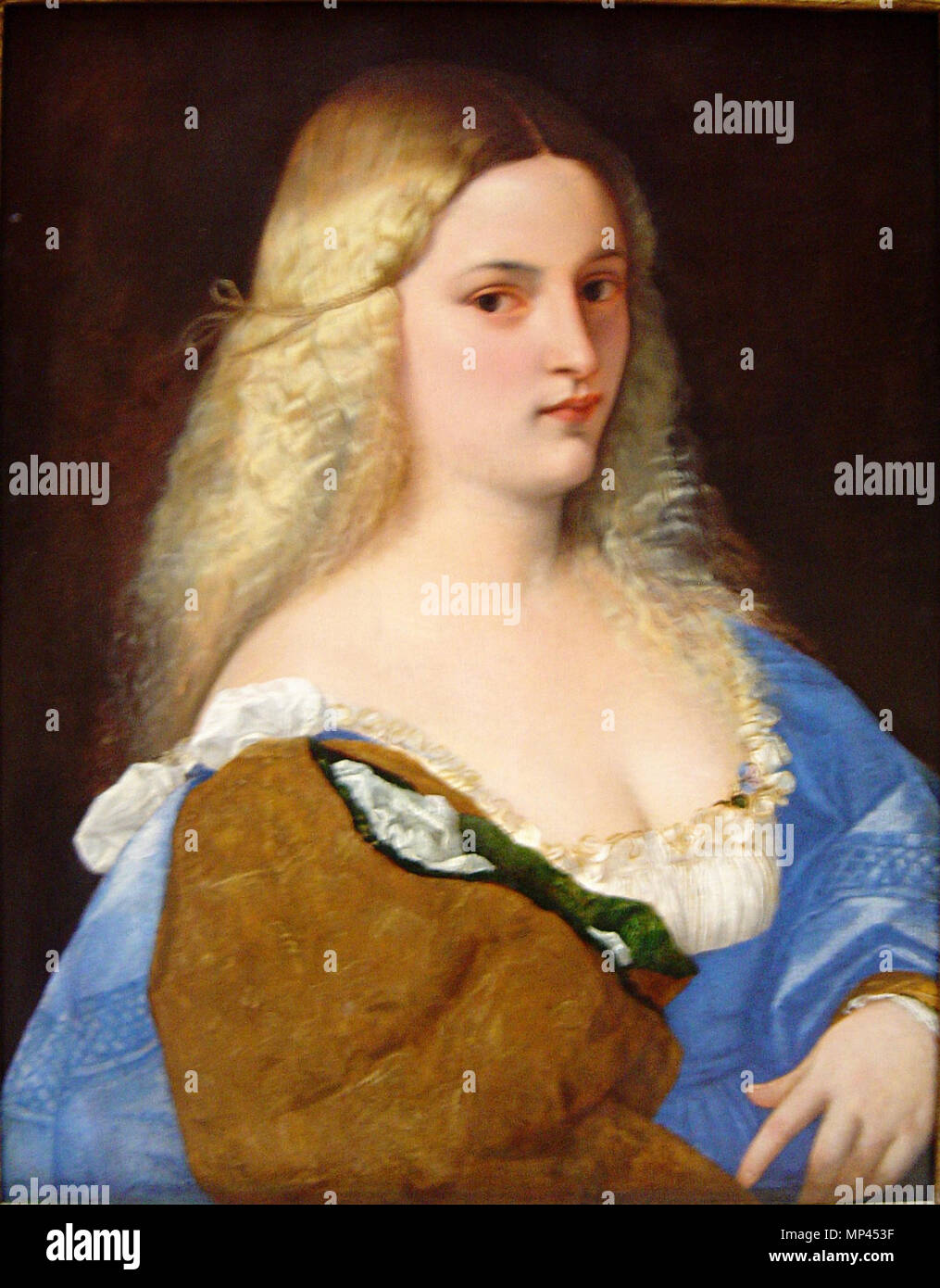Violante (La Bella Gatta) 1510s. 1197 Tizian Violante dsc01834 Stock ...