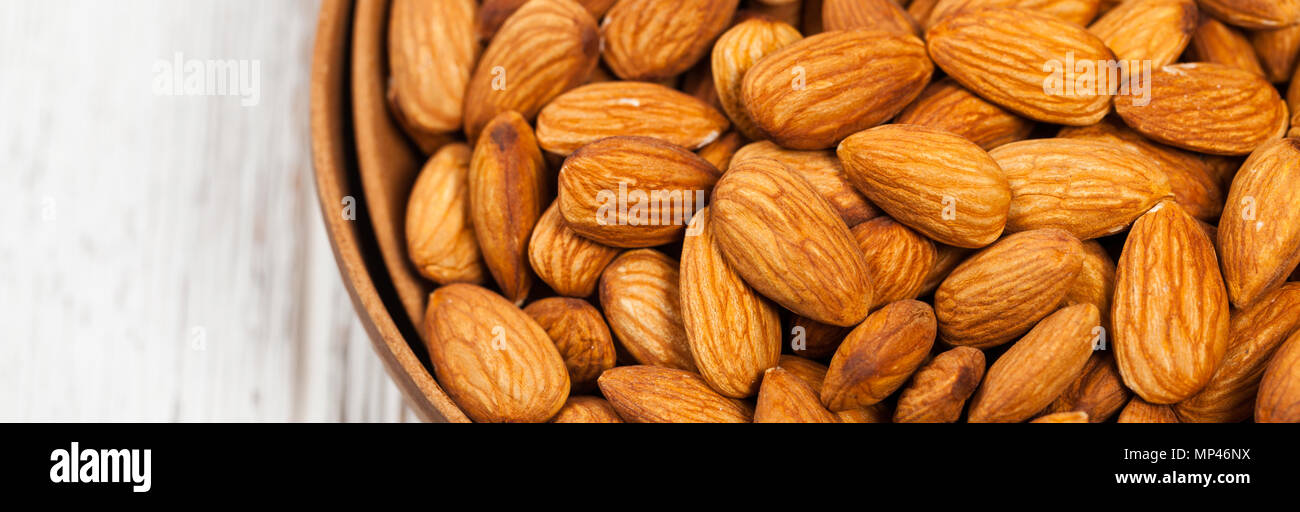 Organic Raw Almonds Nuts Background Stock Photo Alamy