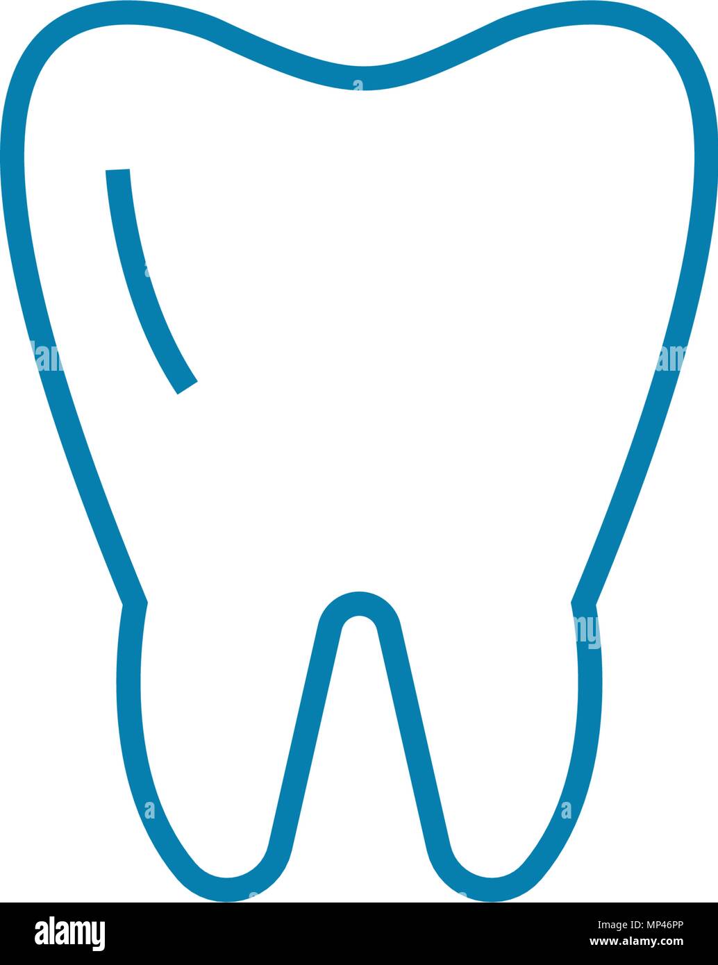Molar linear icon concept. Molar line vector sign, symbol, illustration
