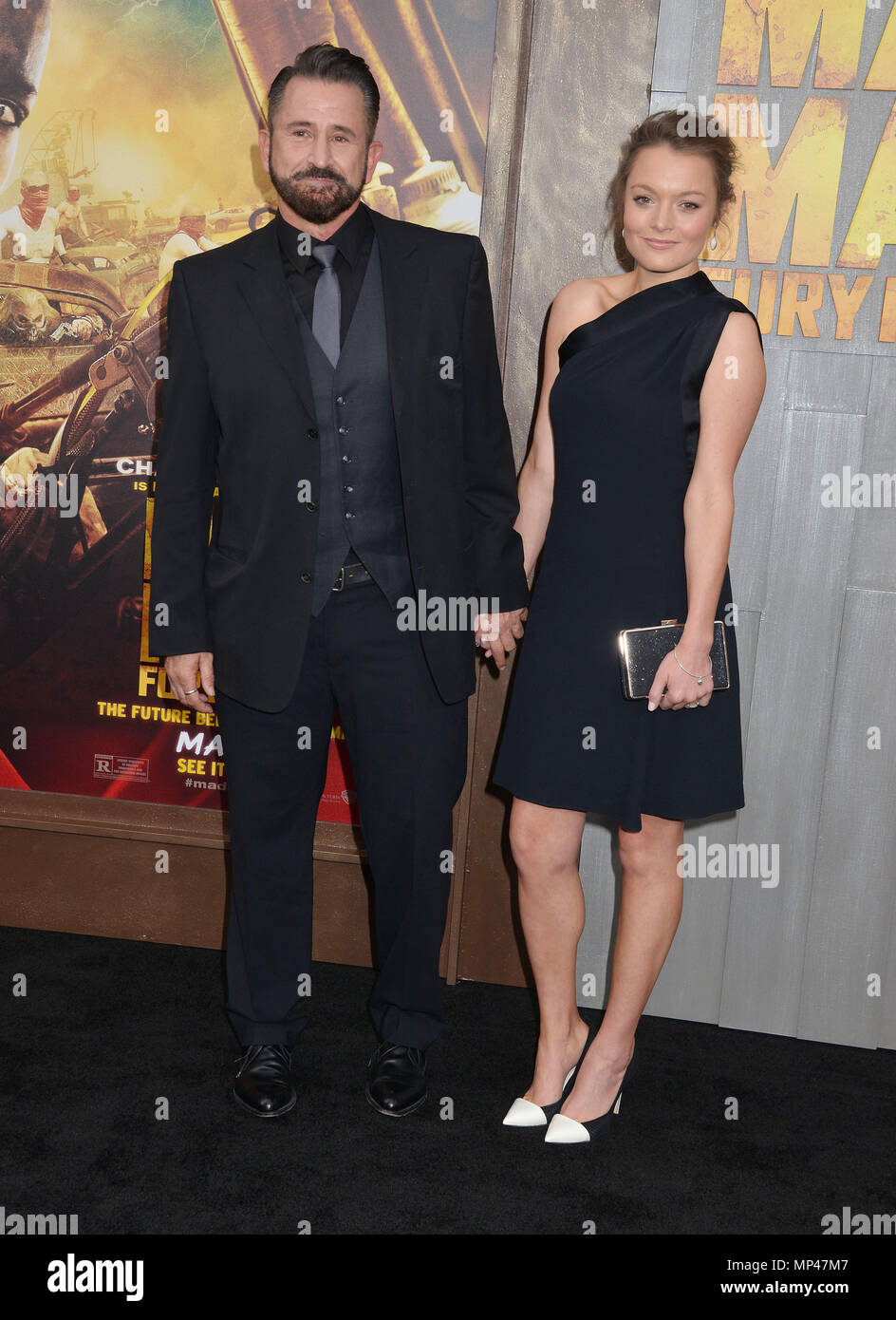 Gia Carides, Anthony LaPaglia 066 arriving at the Mad Max Fury Road Premiere at the TCL Chinese Theatre in Los Angeles. May 7, 2015.Gia Carides, Anthony LaPaglia 066 ------------- Red Carpet Event, Vertical, USA, Film Industry, Celebrities,  Photography, Bestof, Arts Culture and Entertainment, Topix Celebrities fashion /  Vertical, Best of, Event in Hollywood Life - California,  Red Carpet and backstage, USA, Film Industry, Celebrities,  movie celebrities, TV celebrities, Music celebrities, Photography, Bestof, Arts Culture and Entertainment,  Topix, vertical,  family from from the year , 2015 Stock Photo