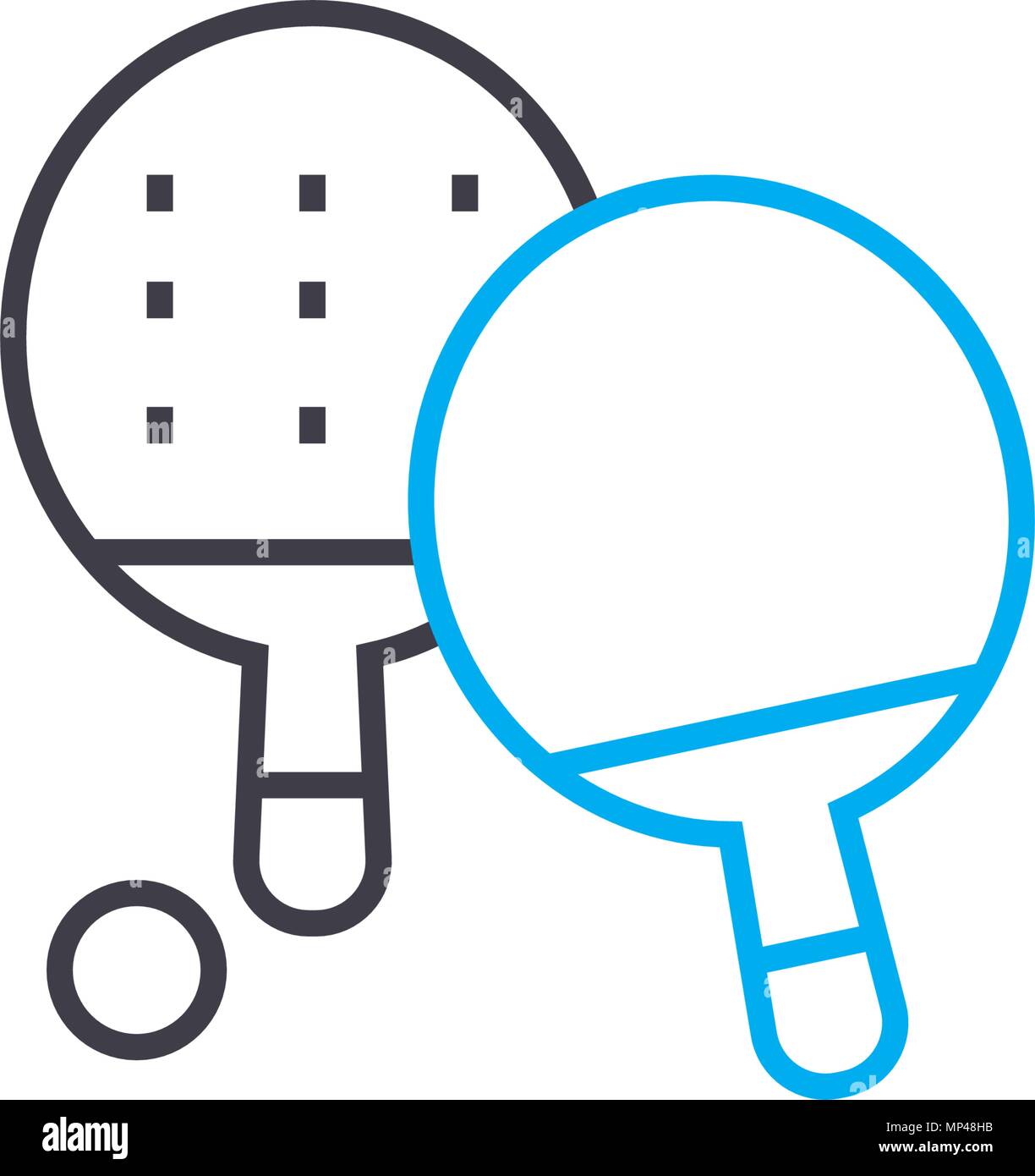 Table tennis linear icon concept. Table tennis line vector sign, symbol ...