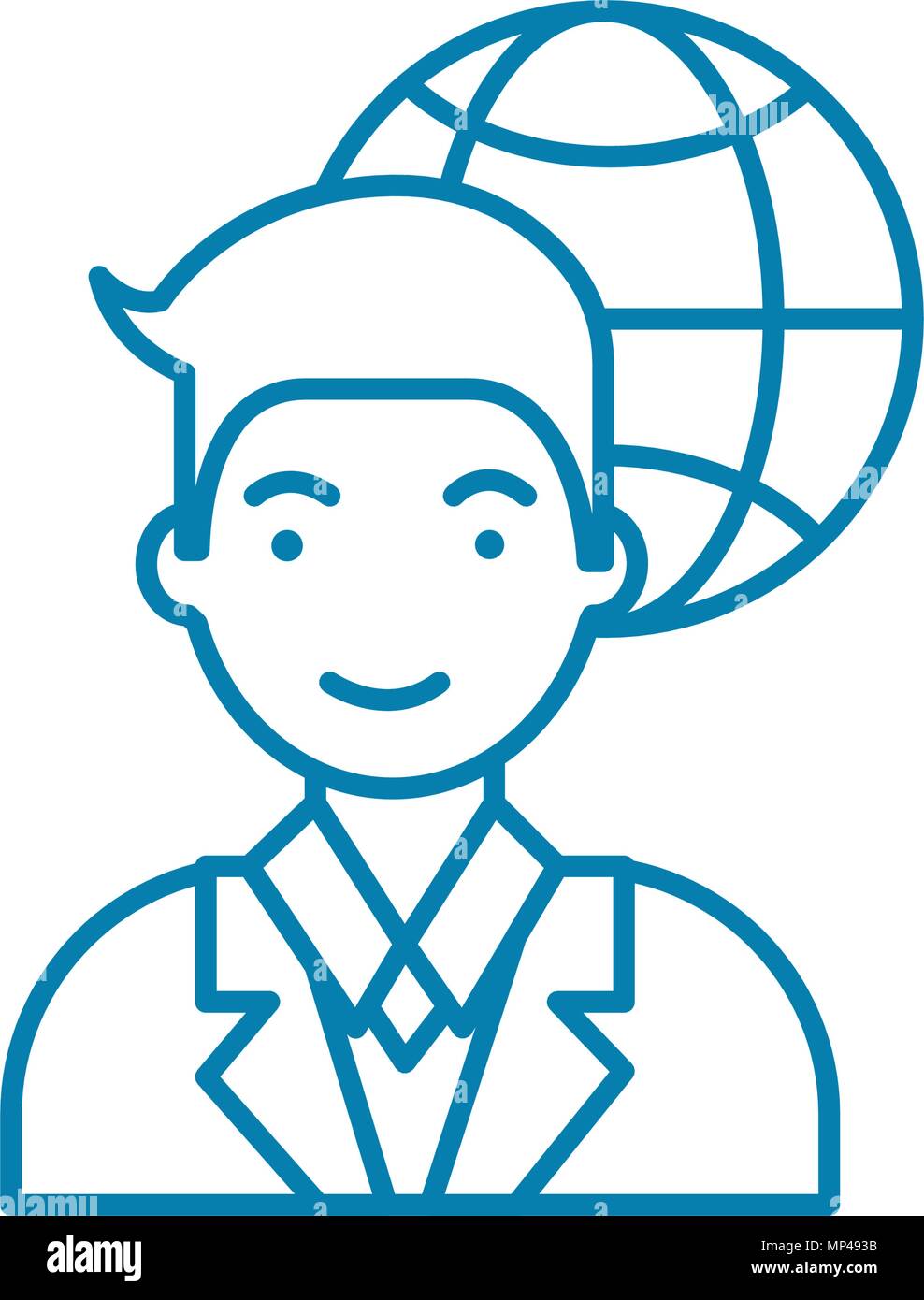 Web developer linear icon concept. Web developer line vector sign ...