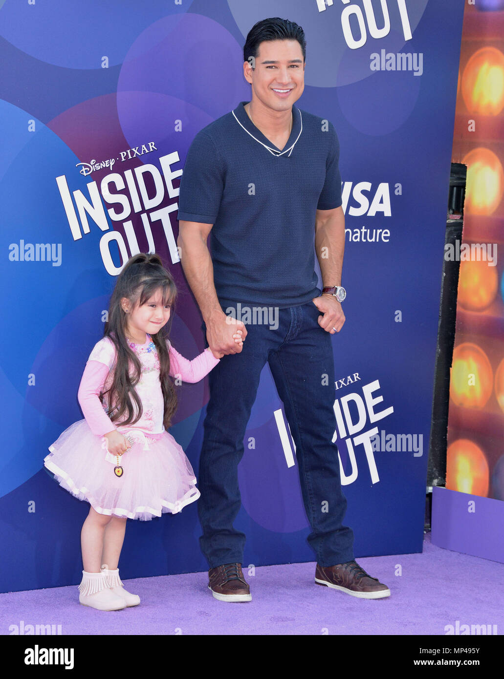 Mario Lopez, Gia Francesca Lopez 157 at the Inside Out Premiere at the