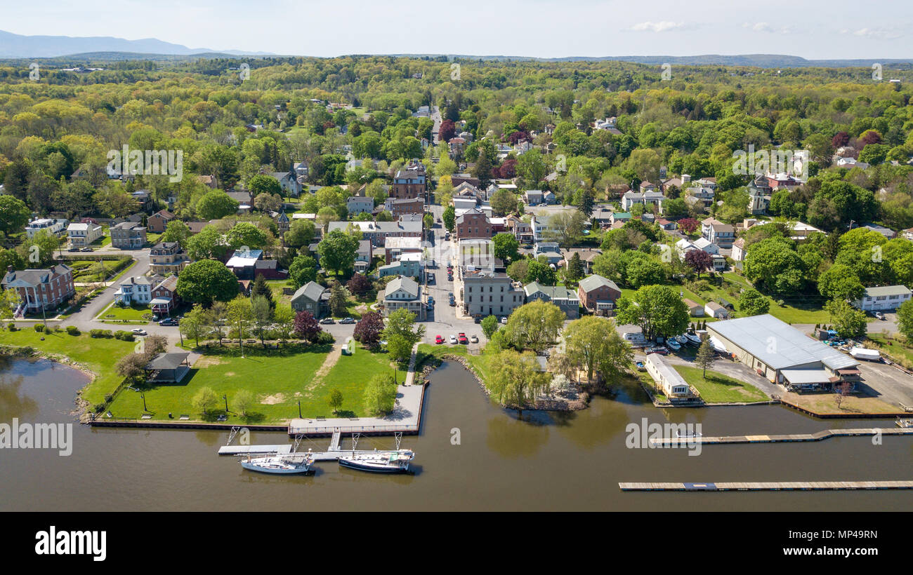 The Village of Athens, Upstate New York State, USA Stock Photo