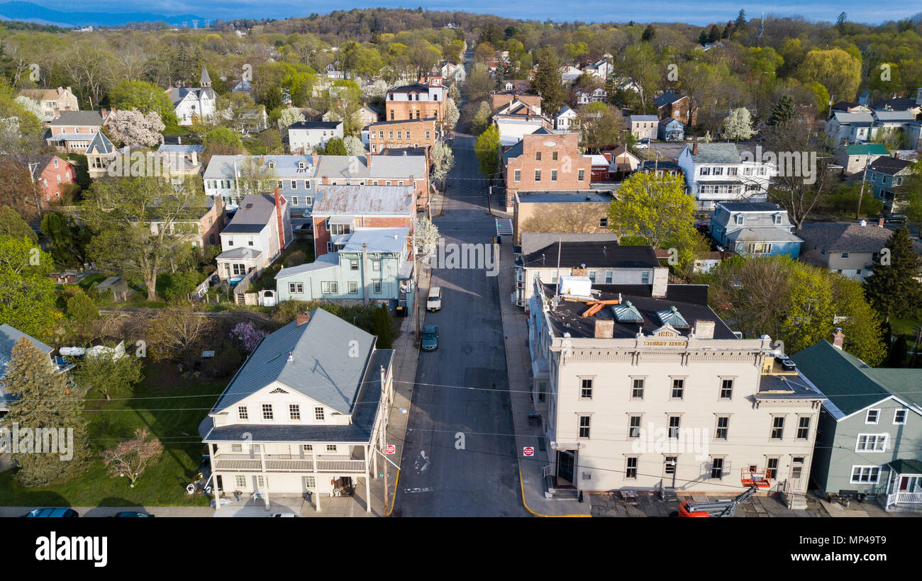 View of Athens, Upstate New York, USA Stock Photo Alamy