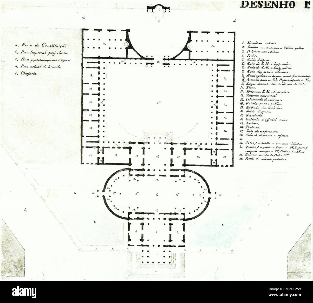 903 Grandjean de Montigny - Paço do Senado, Rio de Janeiro (planta ...