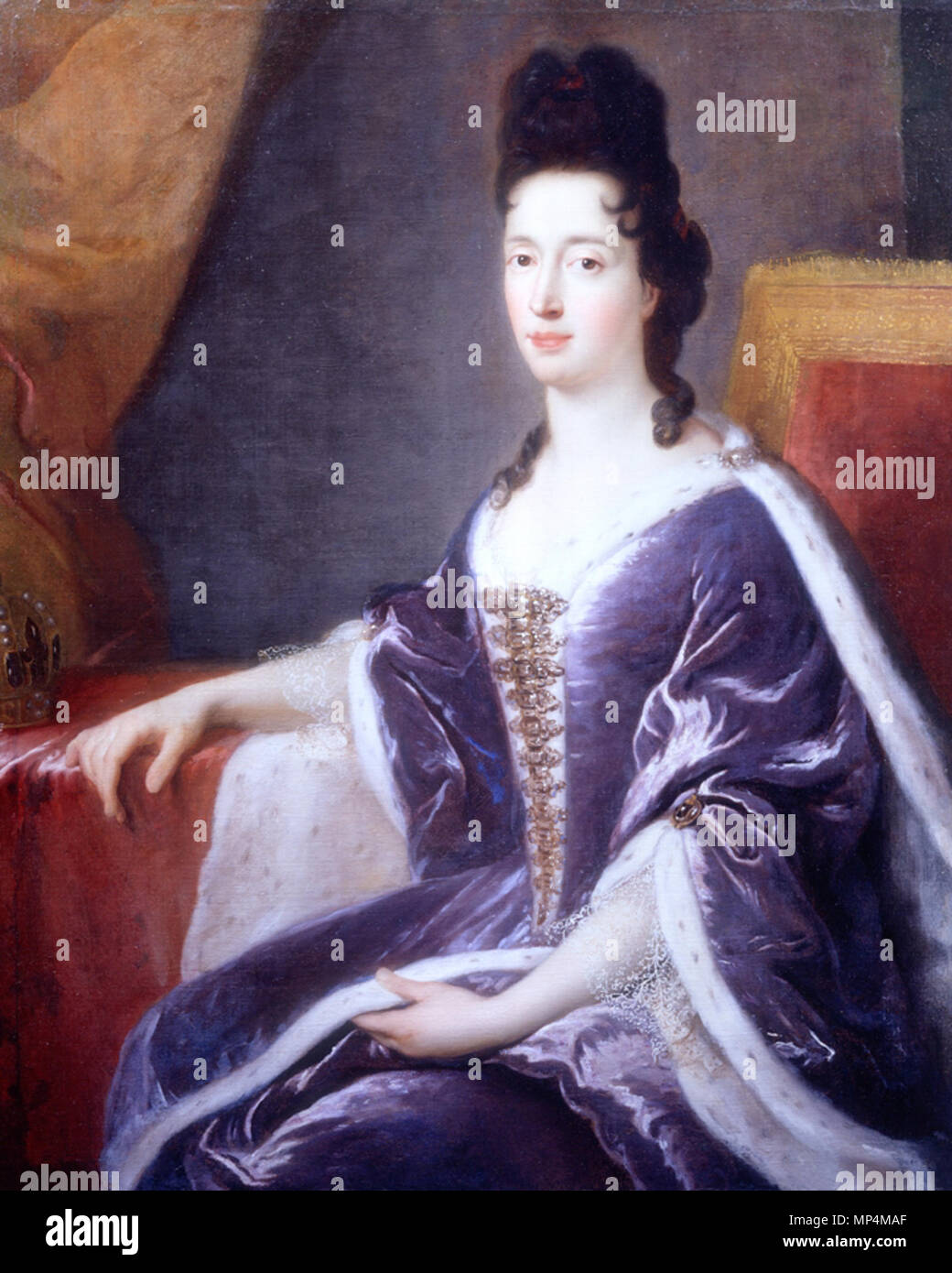 .  English: James II's Queen, Mary of Modena, in exile. . 1690s.   867 Mary of Modena by Antonio David Stock Photo