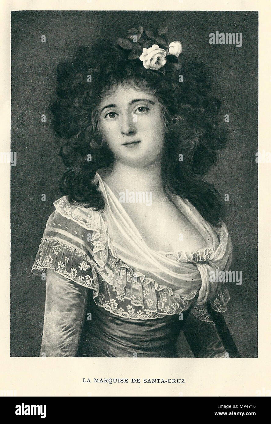 .  Français : Mariana Waldstein-Wartenberg (1763-1808), neuvième marquise de Santa Cruz . 18th century.   864 Marquise de Santa-Cruz Stock Photo