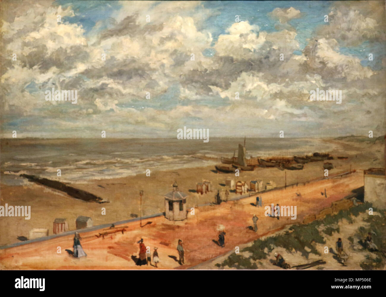 Français La plage English The beach Nederlands Het strand 1878. 1072 Ropsla plage Stock