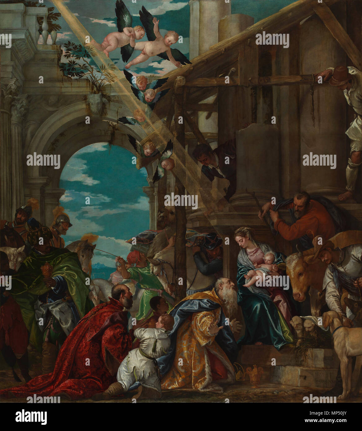 The Adoration of the Magi 1573. 1230 Paolo Veronese - Adoration of the ...