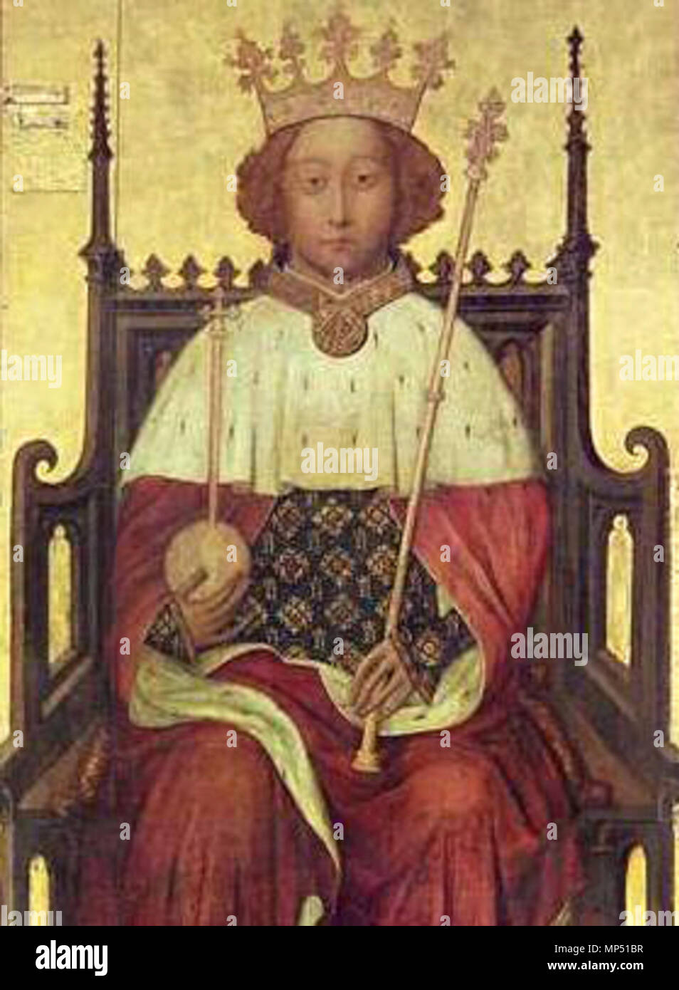 English: Portrait Richard II of England   mid-1390s[1][2].   1060 Richard II King of England Stock Photo