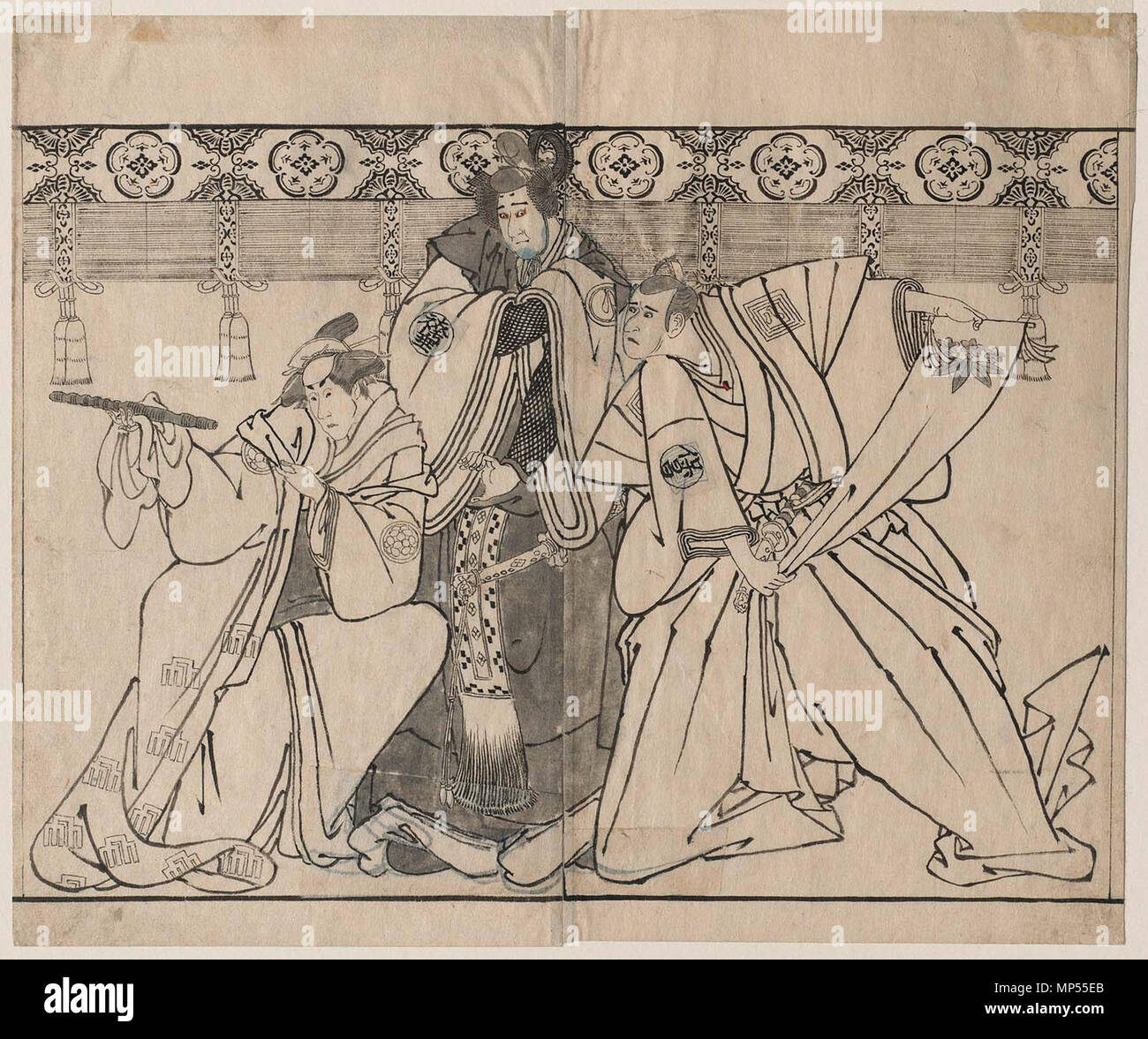 2枚セット　日本画　扇画　東笙蒼 浪鮎【紳士紙扇子】 - 京扇子の老舗｜ギフト 扇子の山二｜京都