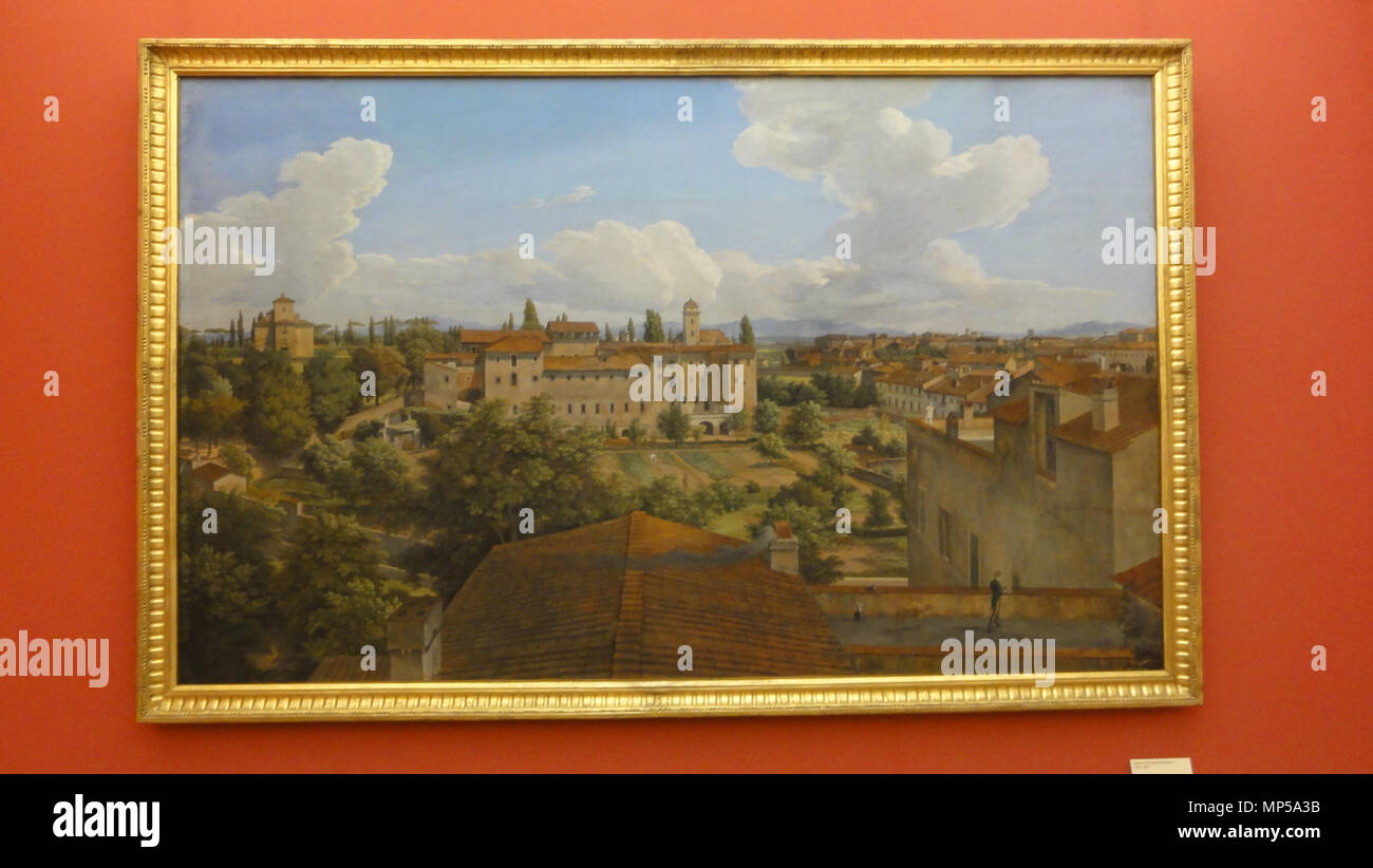 1047 Reinhart, Johann Christian — Ansicht von der Villa Malta nach Osten — 1831 Stock Photo