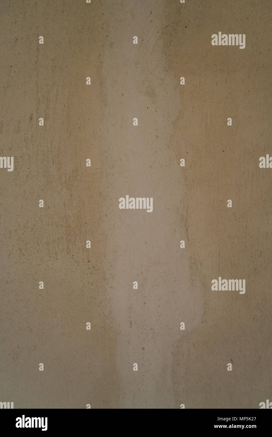 freshly plastered interior wall for background Stock Photo