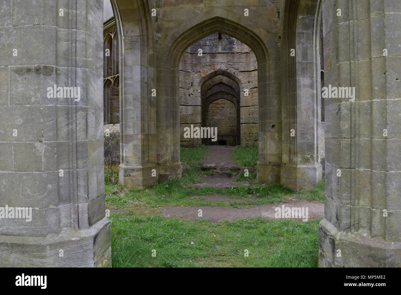 the pineapple and Dunmore house near airth Scotland,big trees Stock