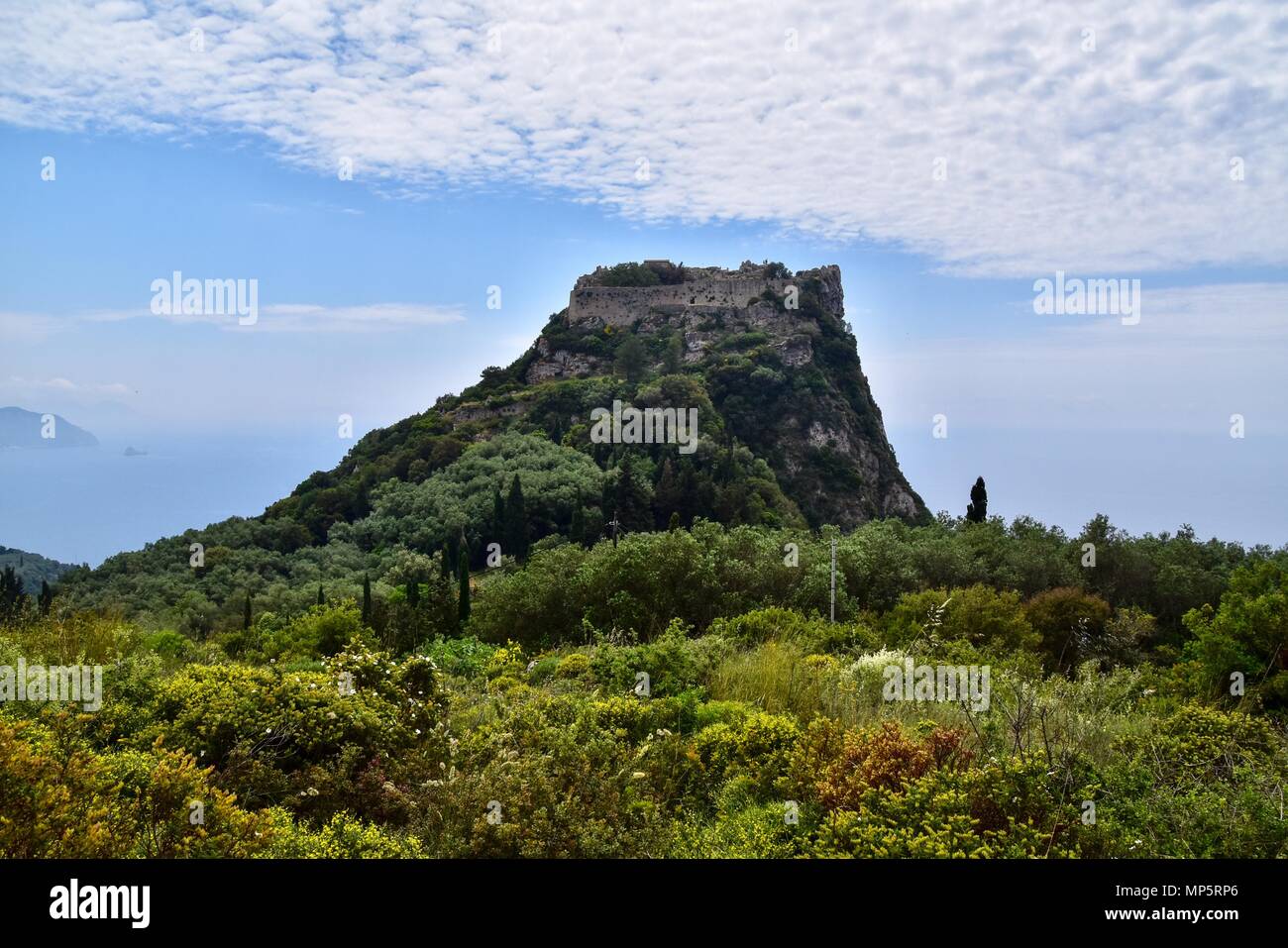 Angelokastro Corfu Stock Photo Alamy