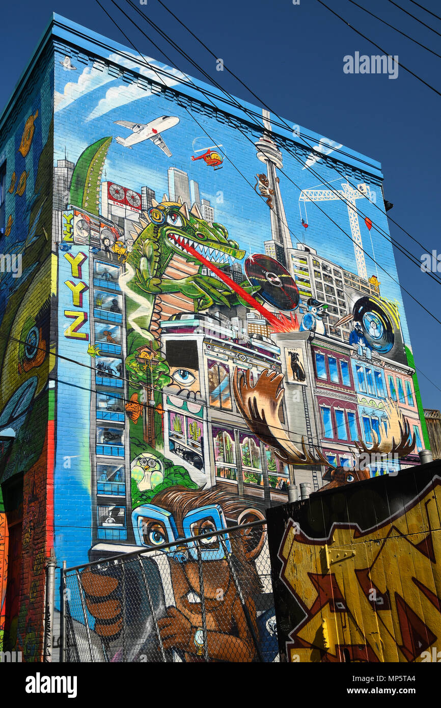 Graffiti Alley, Toronto, Canada Stock Photo Alamy