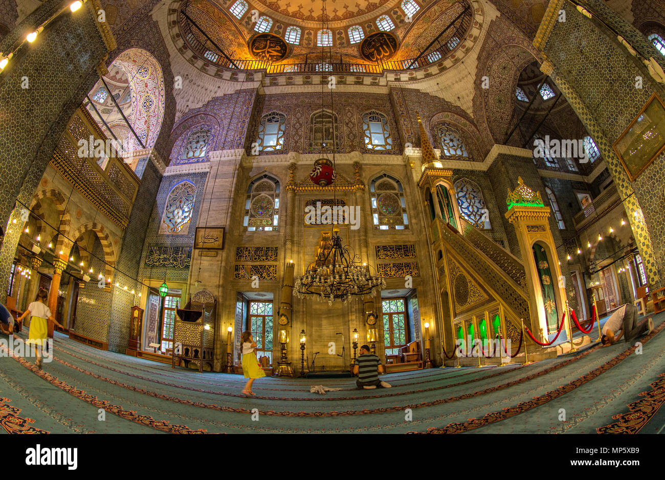 Istanbu - Blue Mosque, Sultan Ahmed Mosque. Blaue Moschee. Sultan-Ahmed-Moschee. Stock Photo