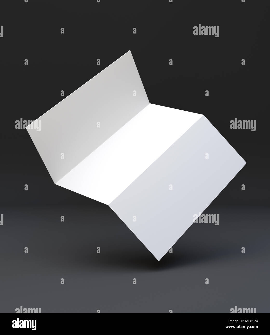 Download Tri Fold Leaflet A4 Mockup Dl Brochure Dl Flyer 3d Rendering Stock Photo Alamy