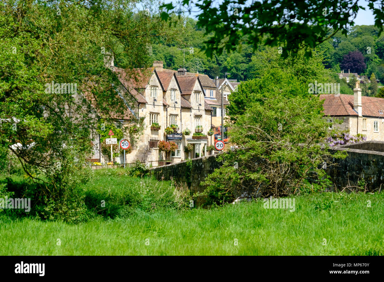 The Inn at Freshford. Freshford is a village in the Avon valley near Bath in somerset england UK Stock Photo