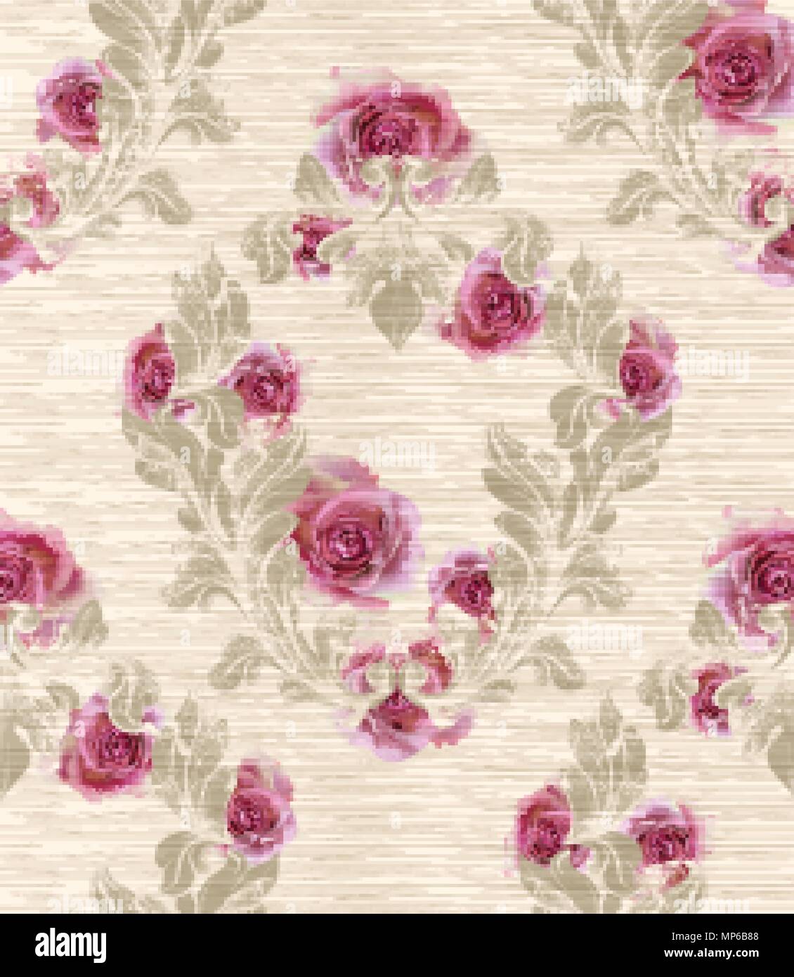 Damask Rose Wallpaper main image 1